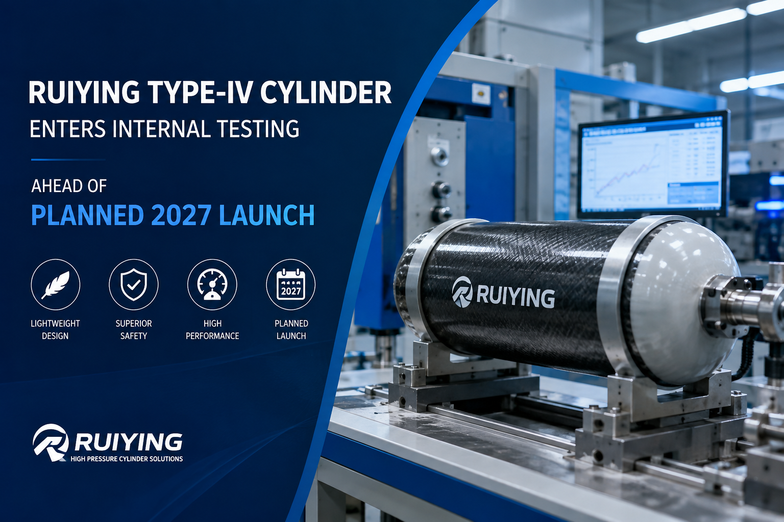 Ruiying Typ-IV-Zylinder beginnt mit internen Tests vor der geplanten Markteinführung im Jahr 2027